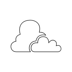 Cloud icon in line style