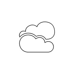Cloud icon in line style