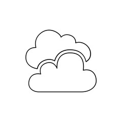 Cloud icon in line style