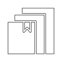 Book icon in line style