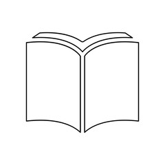 Book icon in line style