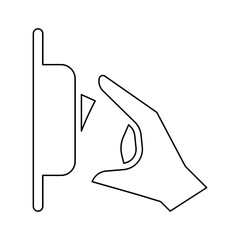 Switch icon in line style