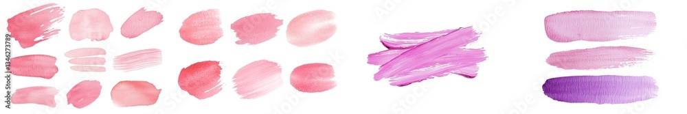 Poster this watercolor design features a hand drawing with a pink abstract background, a textured brush eff