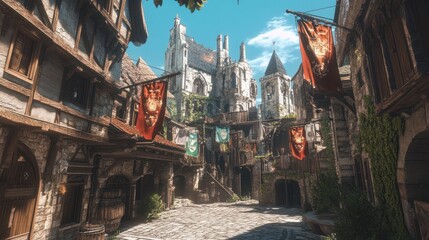 Fototapeta premium Medieval Alleyway