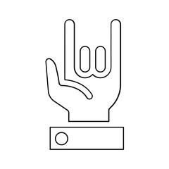 Love icon in line style