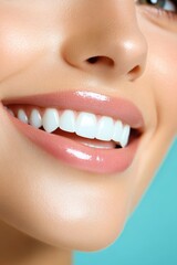 Obraz premium Close-up beautiful smile banner