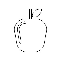 Apple icon in line style