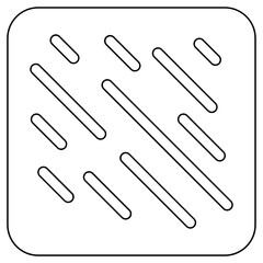 Rainy icon in line style