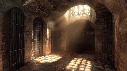 Fototapeta premium Sunlit Dungeon