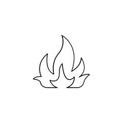 Fire icon in line style