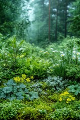 Close-up plants banner