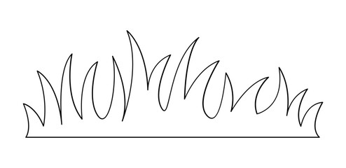Obraz premium Grass Graphic Background in line style