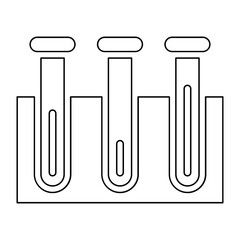 Chemistry icon in line style