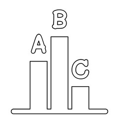 Statistic icon in line style