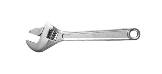 wrench adjustable isolated on a transparent background