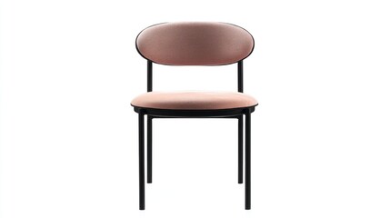 Modern Upholstered Dining Chair Isolated