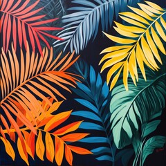 A seamless vector pattern featuring autumn leaves and yellow floral elements for vintage-inspired decor