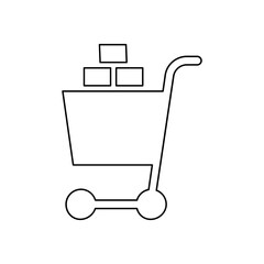 Shopping icon in line style