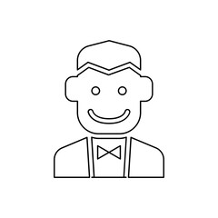 Actor icon in line style