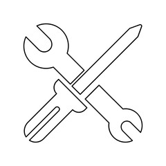 Repair icon in line style
