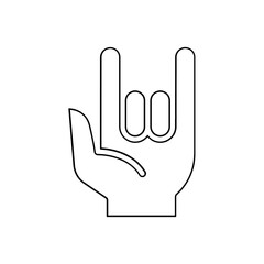 Love icon in line style