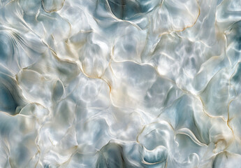 Obraz premium Pearlescent delicate background with swirl pattern. Different shades and colors, glitter and waves, photo background with copyright