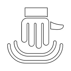 Massage icon in line style