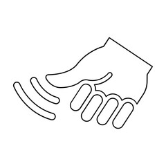 Reflexology icon in line style