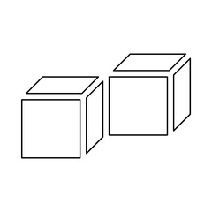Box icon in line style