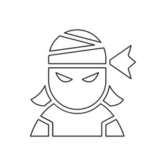 Pirate icon in line style