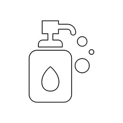 Soap gel icon in line style