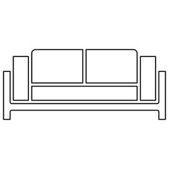 Sofa icon in line style