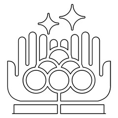 Bonus icon in line style