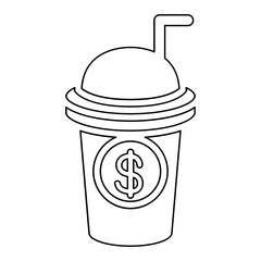 beverage industry icon in line style