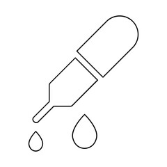 Acid icon in line style