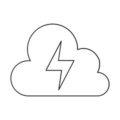 Acid rain icon in line style