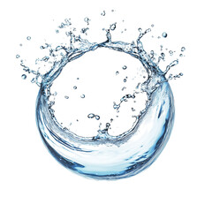 water splash isolated on white background