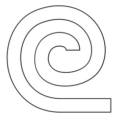 Steel pipe icon in line style