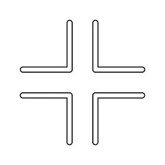 Fototapeta premium Plus icon in line style