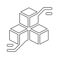 Data icon in line style