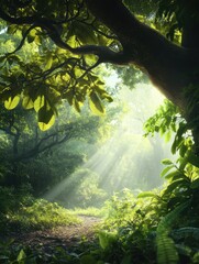 Fototapeta premium Baobab Extract in Natural Skincare: Nourishing Beauty from Africa's Superfruit