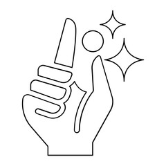 diamond icon in line style