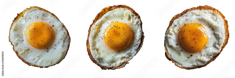 Poster Stock has created an image of a fried egg that is isolated on a transparent background