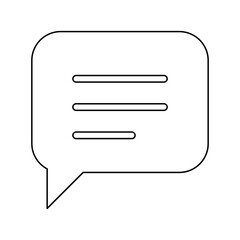 Text icon in line style