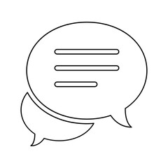 Chat icon in line style