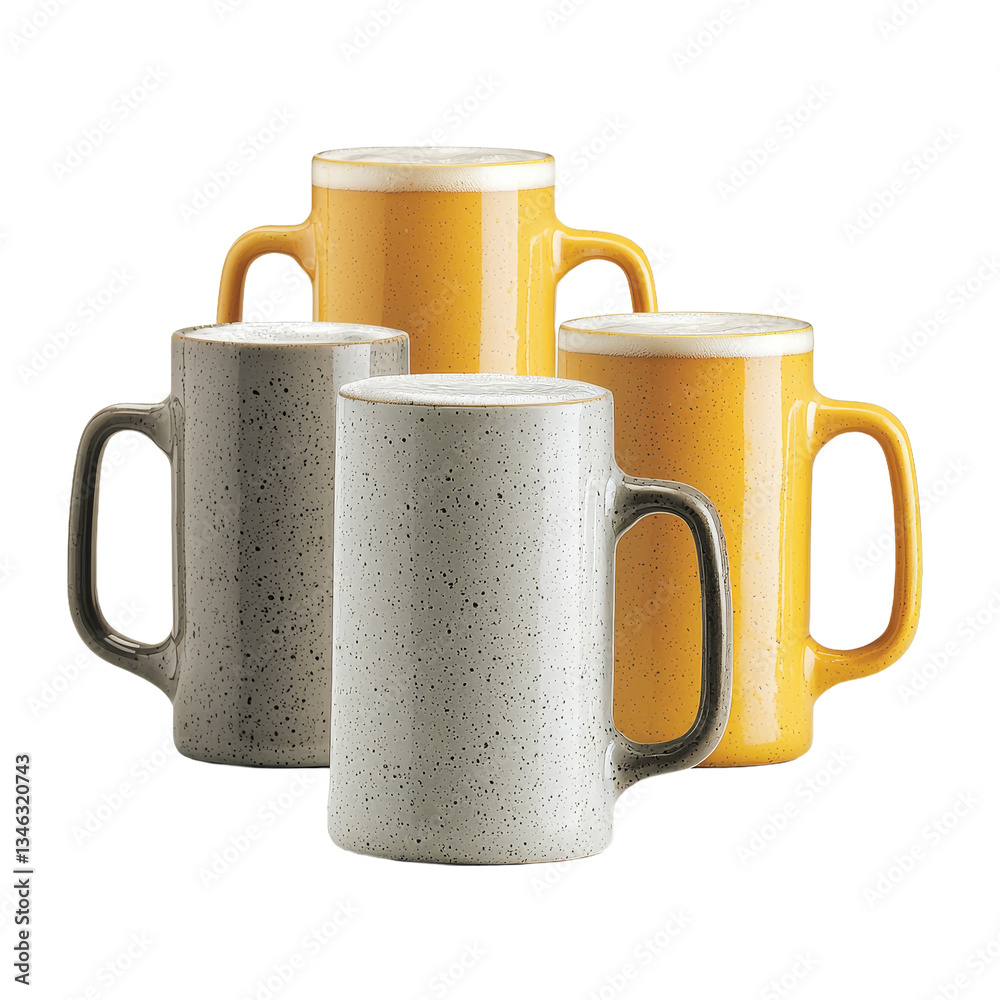 Poster An image of beer isolated on a transparent background is created using generative ai