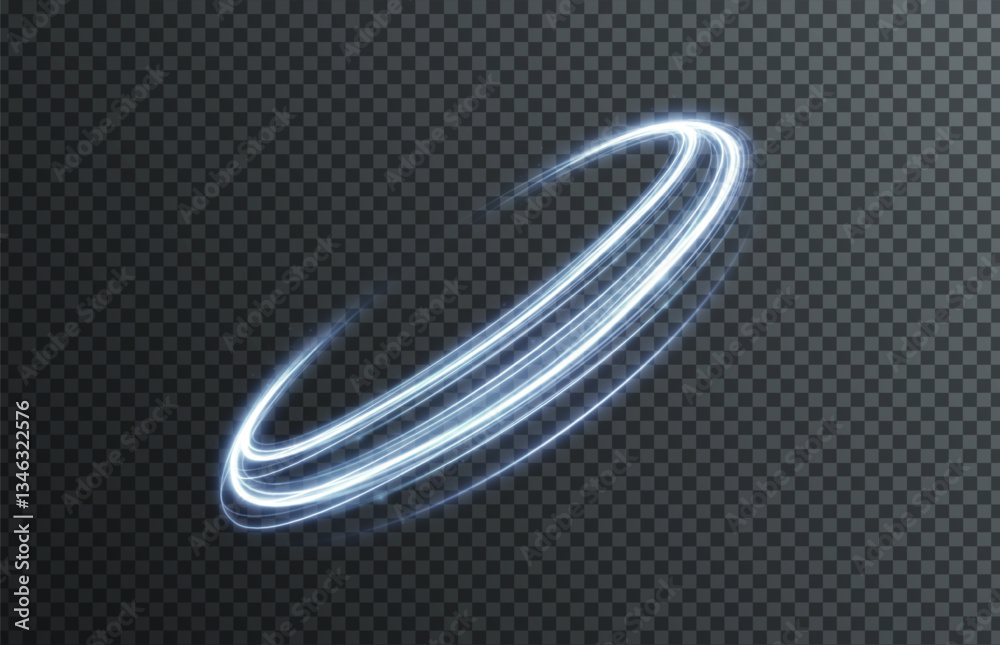 Poster futuristic neon wavy trail design with glowing road lines in red and blue. dynamic light motion effe