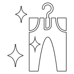 Jean icon in line style