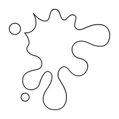 Blot icon in line style