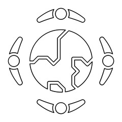 Conservation icon in line style